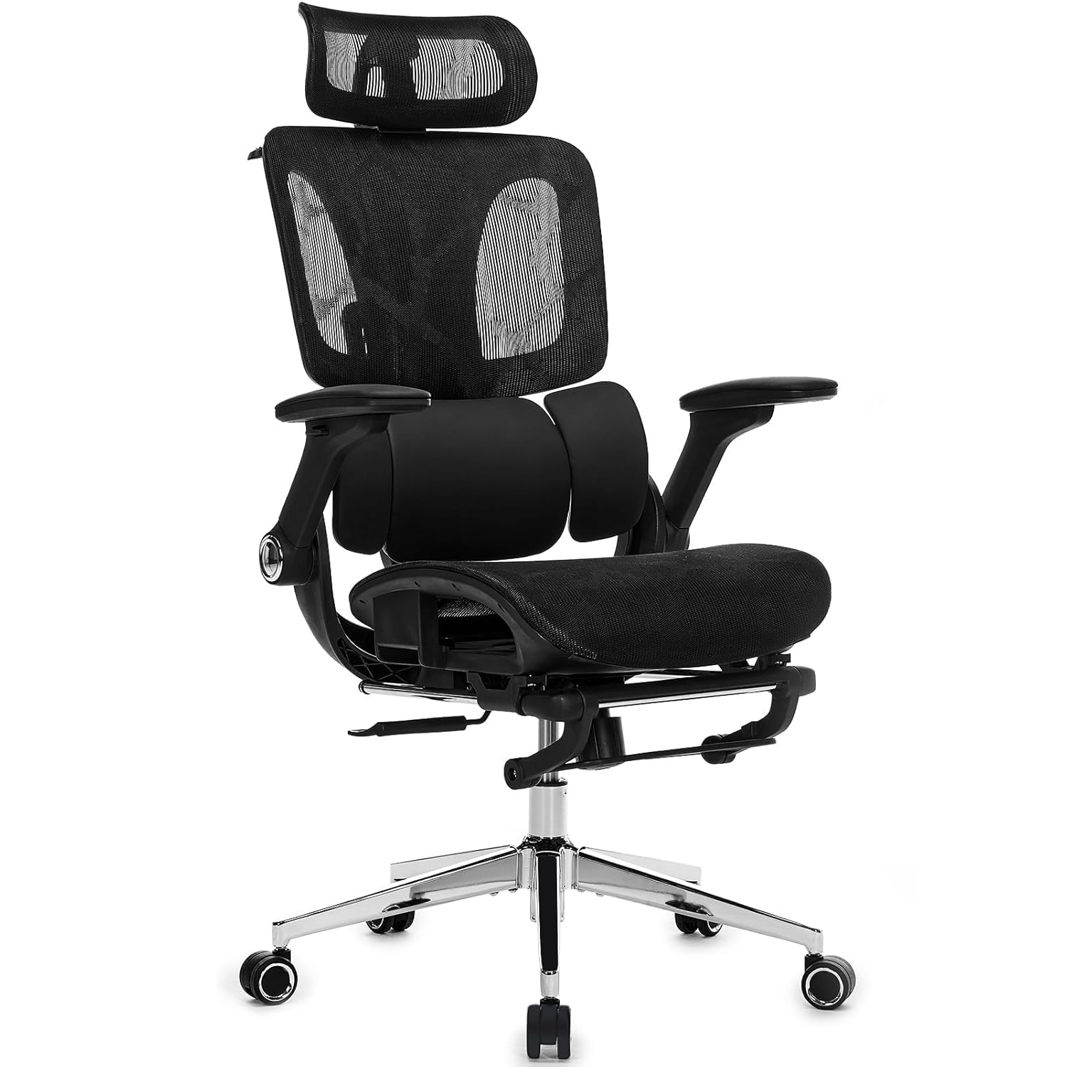 Office Furniture Zone - Ergonomic Mesh Office Chair with Footrest,