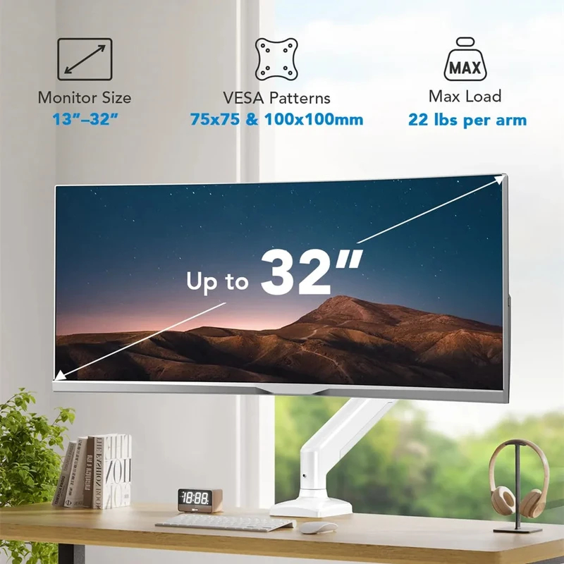 Universal Single Monitor Arm,  - Adjustable Monitor Mount 리뷰 및 가격