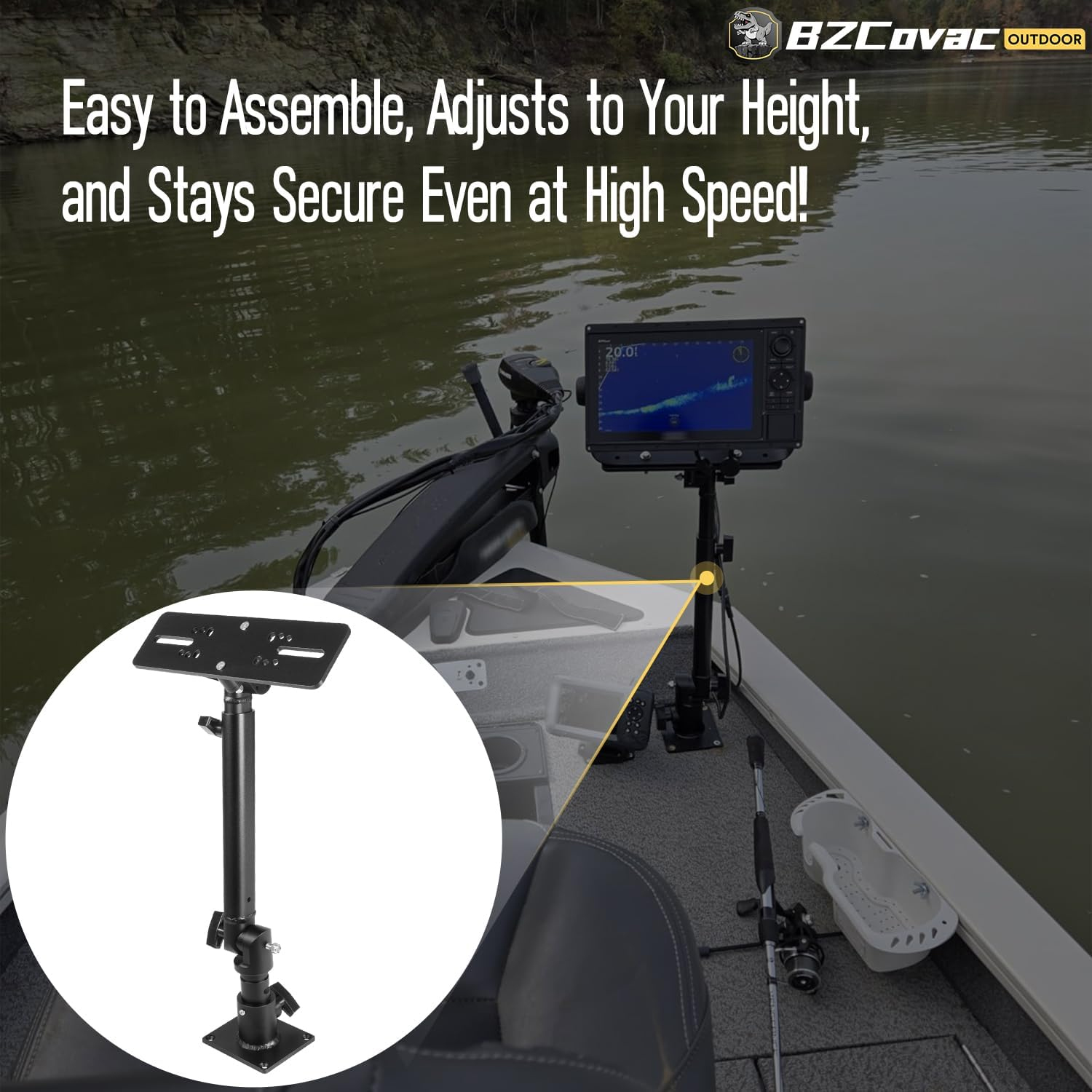 Marine Anodized Aluminum Monit - Adjustable Monitor Mount 리뷰 및 가격