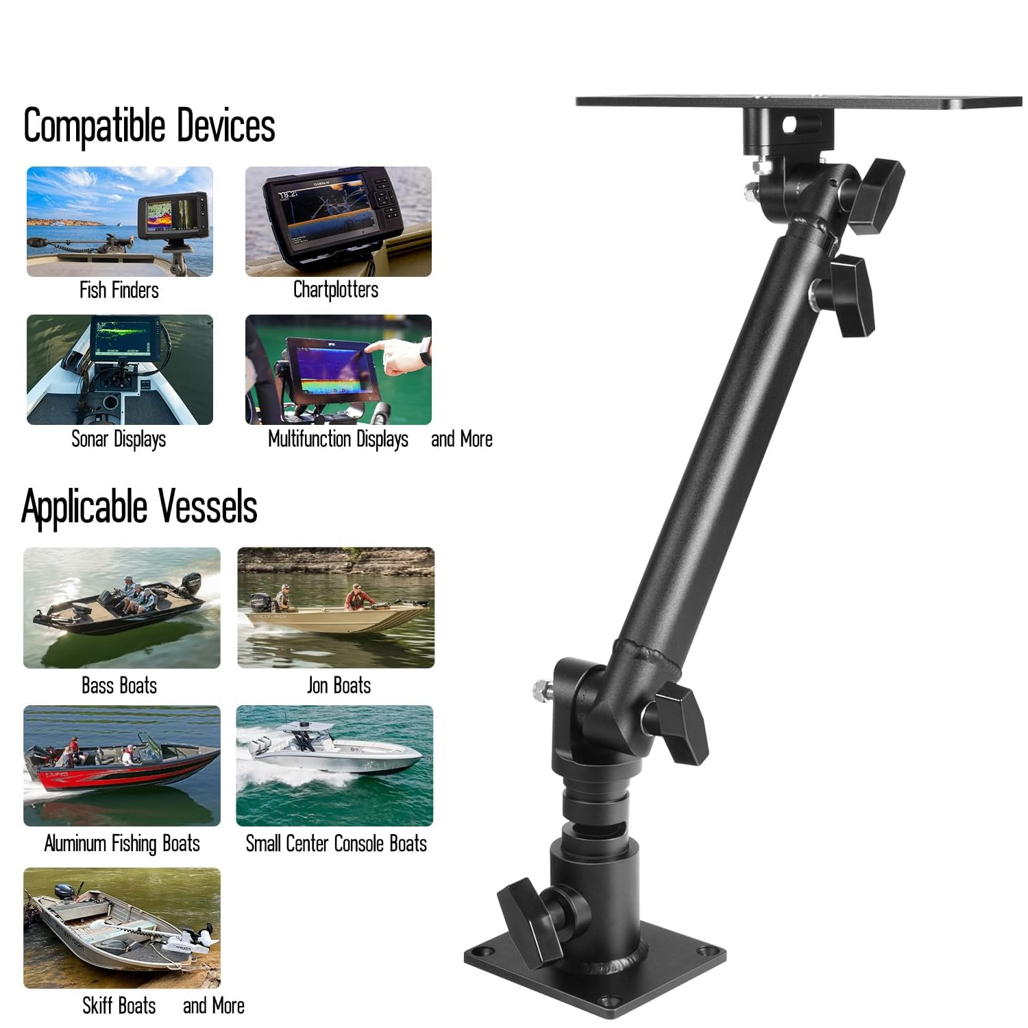 Marine Anodized Aluminum Monit - Adjustable Monitor Mount 리뷰 및 가격