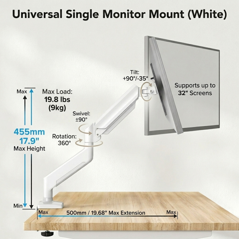 Universal Monitor Arm & Brazo  - Adjustable Monitor Mount 리뷰 및 가격
