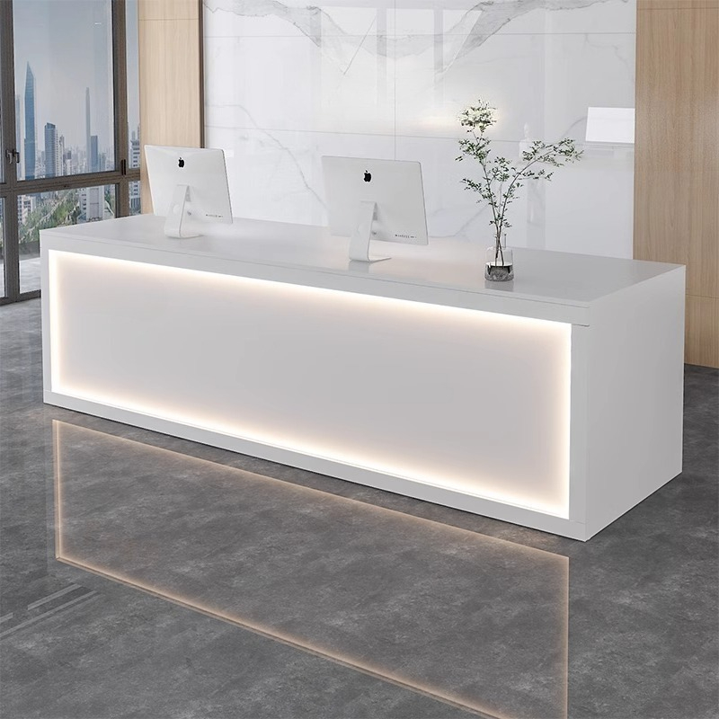 White Rental Reception Desks L - Office Furniture Rental 리뷰 및 가격