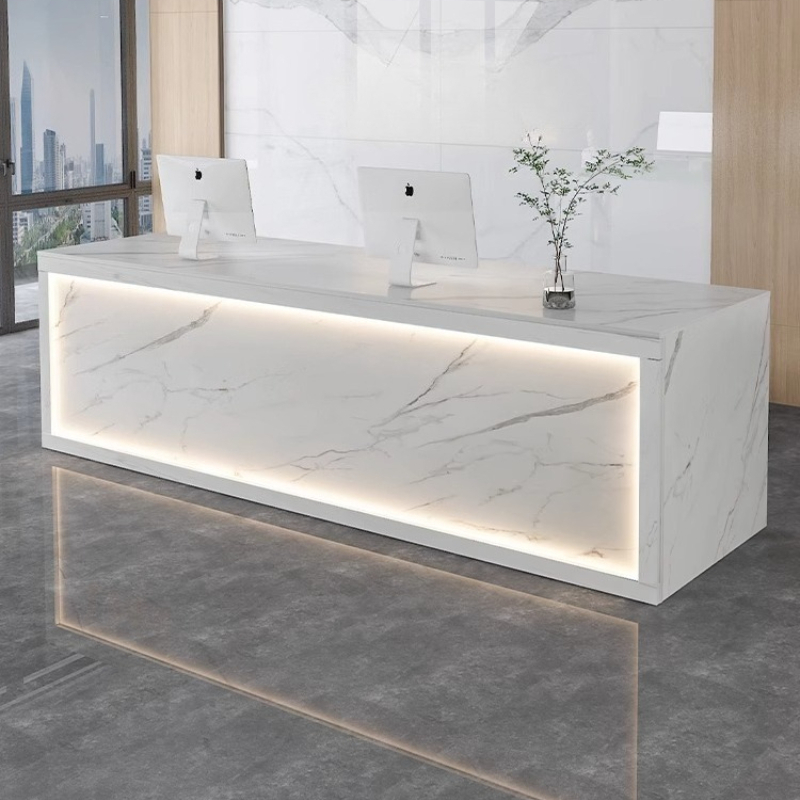 White Rental Reception Desks L - Office Furniture Rental 리뷰 및 가격